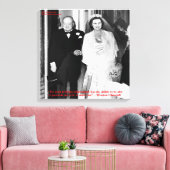 Churchill & Citation de mariage célèbre toile Impr (Insitu(Salon))