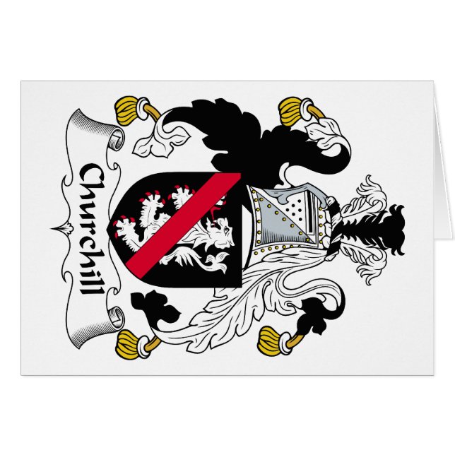 Churchill Family Crest (Voorkant Horizontaal)