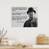 Churchill Free Enterprise Quote Poster (Keuken)