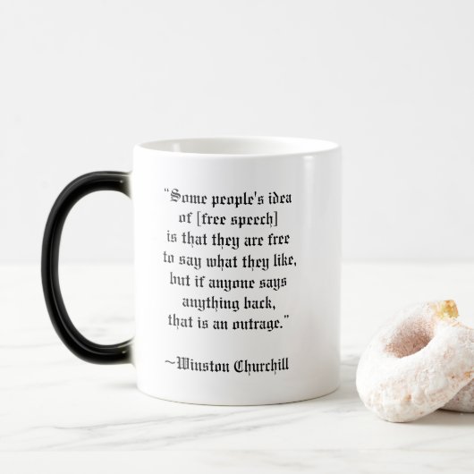 Churchill-Mok Magische Mok (Met donut)