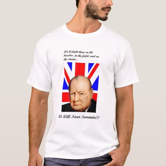 Churchill ne rendent jamais le T-shirt de base (Devant)