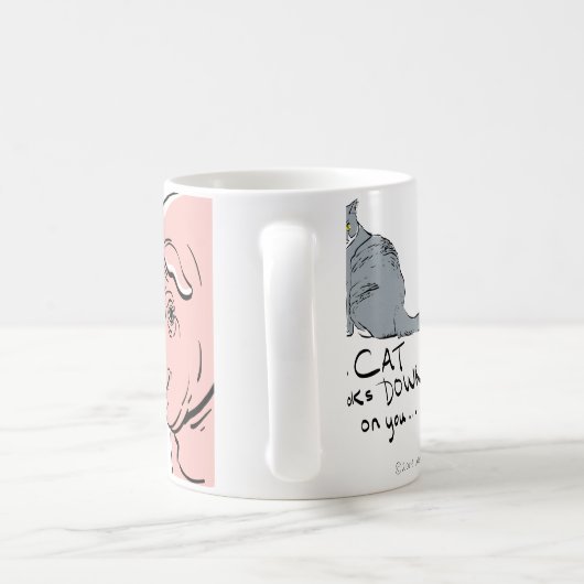 Churchill Pig Quote Koffiemok (Handvat)