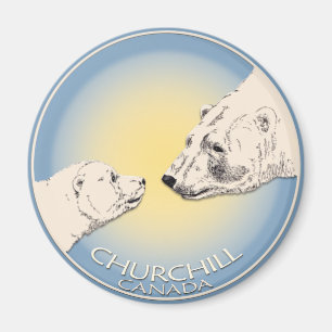 Churchill Souvenirs IJsbeer Kunst Magneten & Cadea