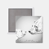 Churchill Souvenirs Ours polaire Art Magnets et ca (Recto/Verso)