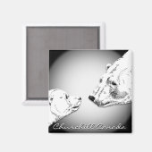 Churchill Souvenirs Ours polaire Art Magnets et ca (Recto/Verso)
