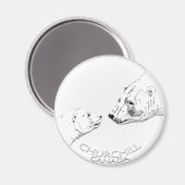 Churchill Souvenirs Ours polaire Art Magnets et ca (Recto/Verso)