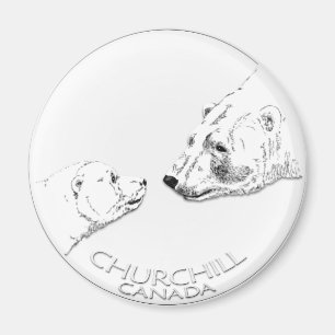 Churchill Souvenirs Ours polaire Art Magnets et ca