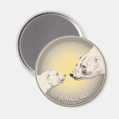 Churchill Souvenirs Ours polaire Art Magnets et ca (Recto/Verso)