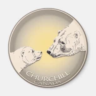 Churchill Souvenirs Ours polaire Art Magnets et ca