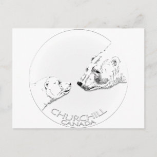 Churchill Souvenirs Polar Beer Art Shirten & Gifts Briefkaart