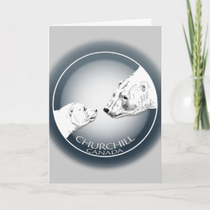 Churchill Souvenirs Polar Beer Art Shirten & Gifts Feestdagen Kaart