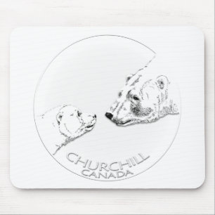 Churchill Souvenirs Polar Beer Art Shirten & Gifts Muismat