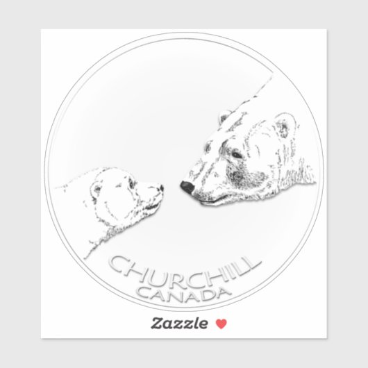 Churchill Sticker Churchill Polar Beer Art Decals (Vel)