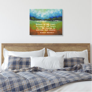 Churchill Succes Abstracte Natuur Canvas Kunst