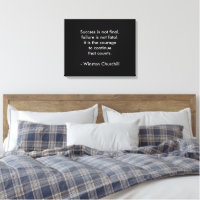 Churchill Succesquote Moderne Kantoor Canvas Kunst