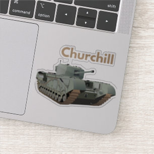 Churchill WW2 British Tank Sticker