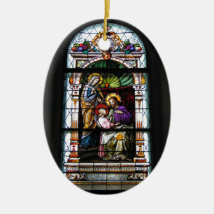 churchwindow uit brezje - slovenië keramisch ornament