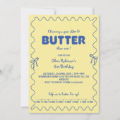 Churning a Year Older Butter Birthday Kaart (Voorkant)