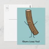 Churro houdt van je! briefkaart (Voorkant / Achterkant)