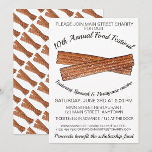 Churro Spaans Portugees Churros Food Festival Kaart
