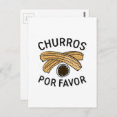 Churros Por Favor Briefkaart (Voorkant / Achterkant)