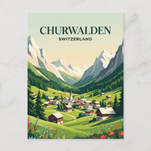 Churwalden Zwitserland Briefkaart