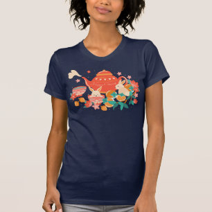 Chuseok Mid-Autumn Festival Teapot en Bunnies T-shirt