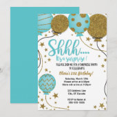 Chut c'est une invitation à une fête surprise (Devant / Derrière)