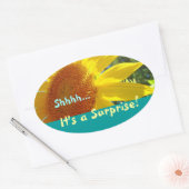 Chut... C'est une surprise! autocollants Invitatio (Enveloppe)