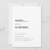 Chut... C'est une surprise Invitation de fête d'an (Devant)