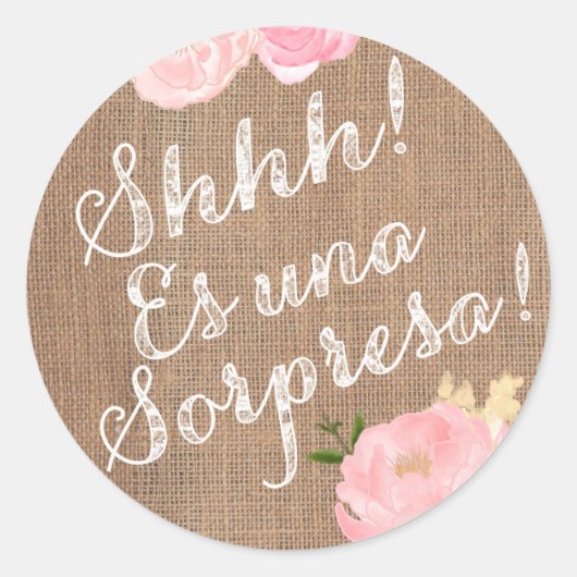 Chut ! Es una Sorpresa ! sticker surprise en españ (Devant)