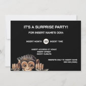 Chut Invitation à une Soirée Surprise | Hibou & Si (Dos)
