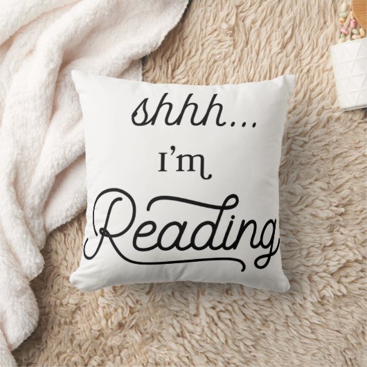 Chut, je lis coussin (Couverture)