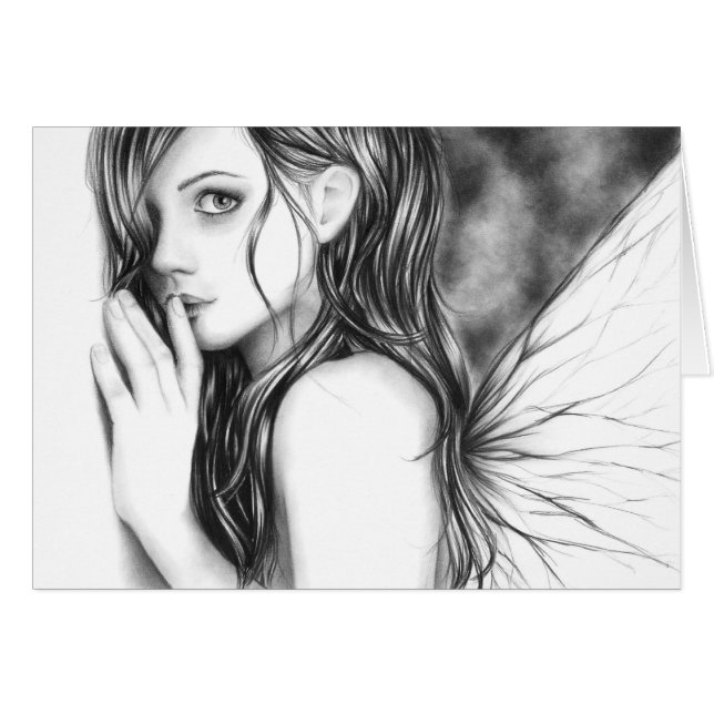 Chut maintenant carte féerique (Devant horizontal)