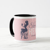 Chut mamans lisant la tasse de café (Devant gauche)