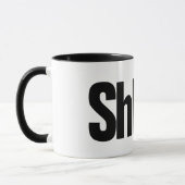 Chut ! Mug à impression de lettre - Tasse à café m (Gauche)