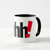 Chut ! Mug à impression de lettre - Tasse à café m (Devant droit)