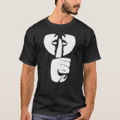 CHUT noir de T-shirt (Devant)