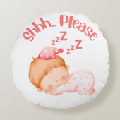 Chut... S'il vous plaît, Bébé Dormir, Coussin de s (Devant)