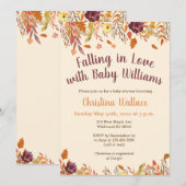 Chute Baby Douche Invitations Tombant dans l'amour (Devant / Derrière)