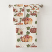 Chute Citrouille d'aquarelle (En situation)