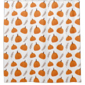 Chute Citrouille Motif rideau de douche (Devant)