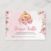 Chute Citrouille rose Fille Bébé Déchets Carte Raf (Devant)