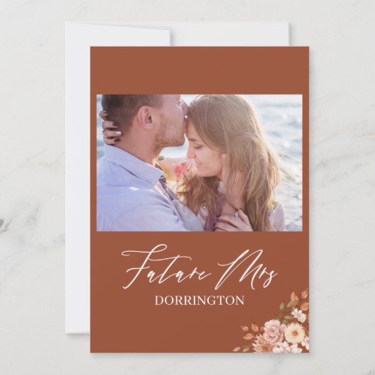 Chute d'amour Invitation de douche nuptiale (Dos)