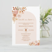 Chute d'amour Invitation de douche nuptiale (Debout devant)