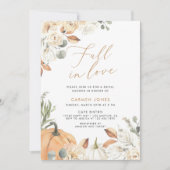 Chute d'amour Invitation de douche nuptiale, Citro (Devant)