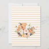 Chute d'amour Invitation de douche nuptiale, Citro (Dos)