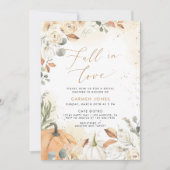 Chute d'amour Invitation de douche nuptiale, Citro (Devant)