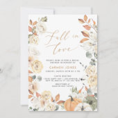 Chute d'amour Invitation de douche nuptiale, Citro (Devant)