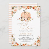 Chute d'amour Invitation de douche nuptiale, Citro (Devant / Derrière)